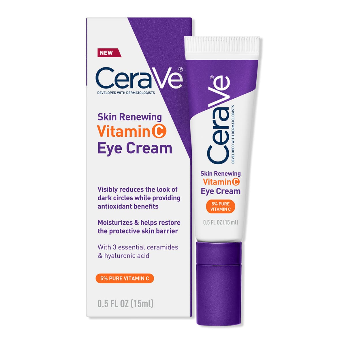 Skin Renewing Vitamin C Eye Cream, Anti-Aging Eye Treatment for Dark Circles & Puffiness