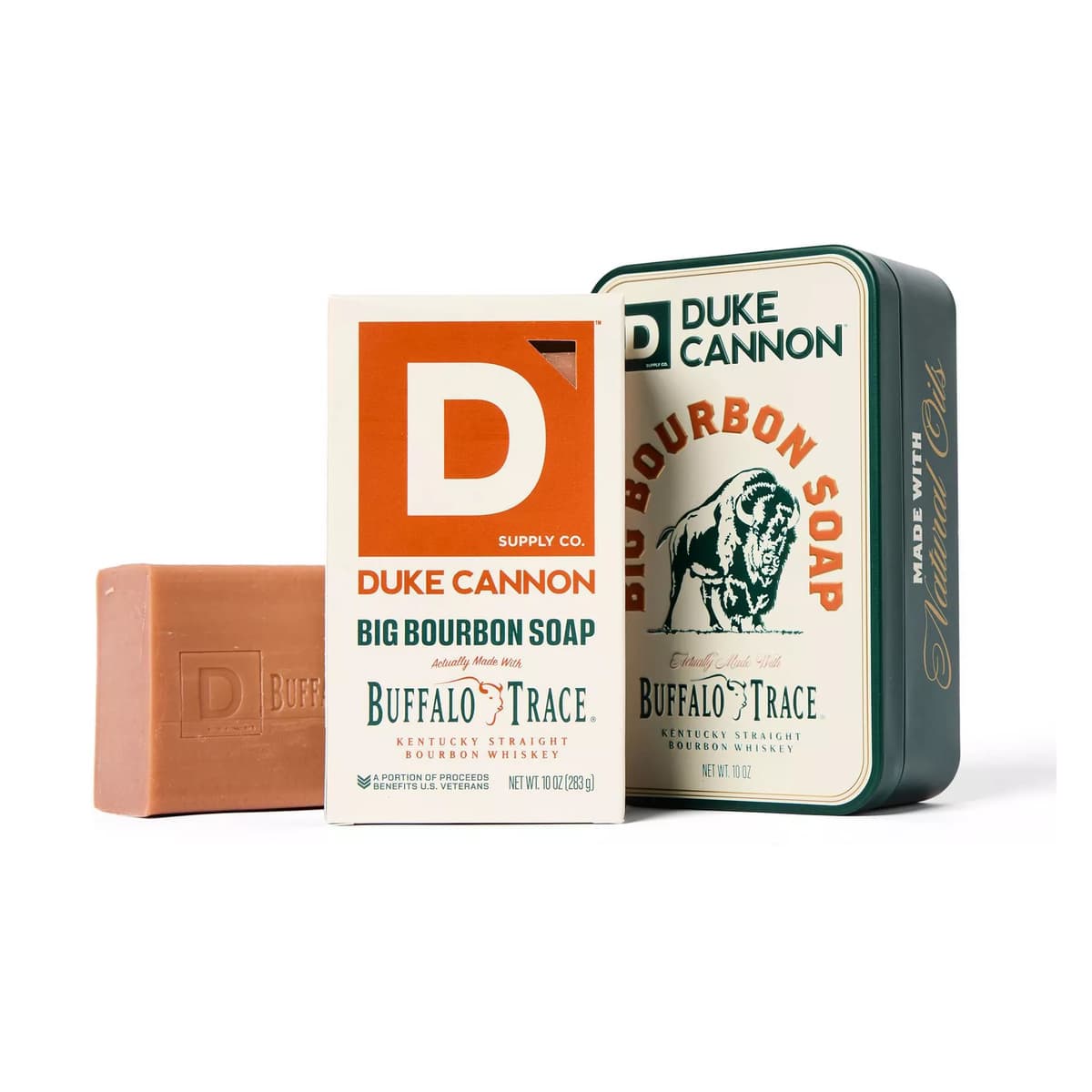 Buffalo Trace Bourbon Big Brick Men's Soap in Collectible Tin