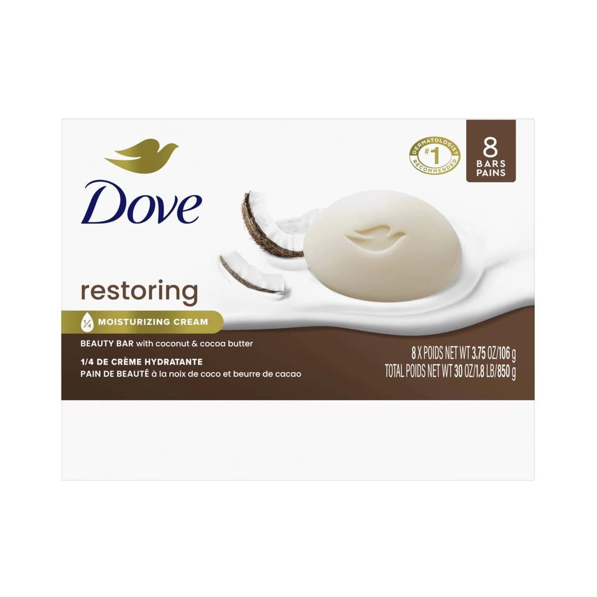 Restoring Coconut & Cocoa Butter Beauty Bar Soap – pk