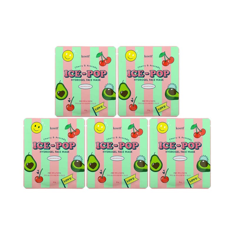Ice-Pop Hydrogel Beauty Face Mask, Cherry & Avocado