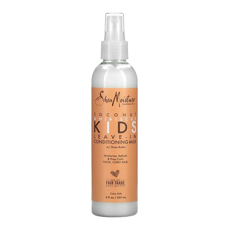 Kids, Leave-In Conditioning Milk with Shea Butter, Thick, Curly Hair, Coconut & Hibiscus