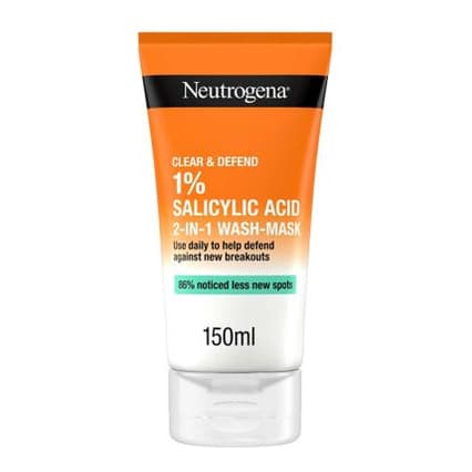 Clear & Defend 1% Salicylic Acid 2-IN-1 Wash-Mask