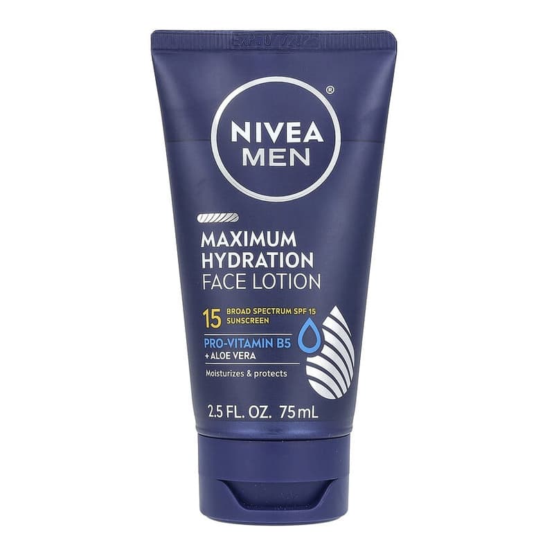 Men, Maximum Hydration Face Lotion, SPF 15