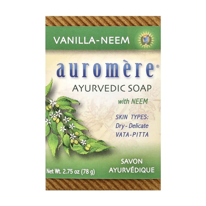 Ayurvedic Bar Soap with Neem, Vanilla-Neem