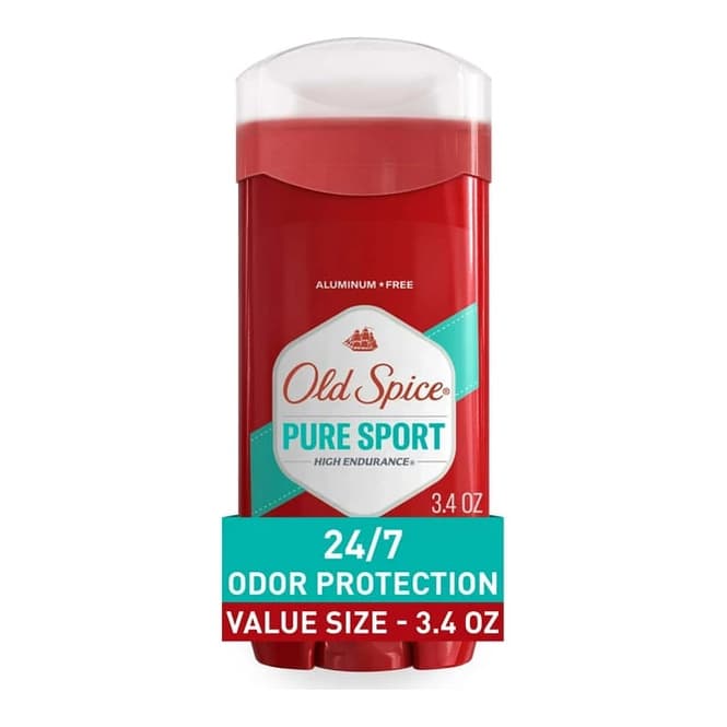 Aluminum Free Deodorant for Men, High Endurance Pure Sport