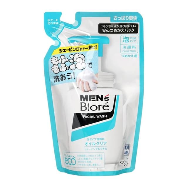 Men's Biore Foam Facial Wash, Oil Clear