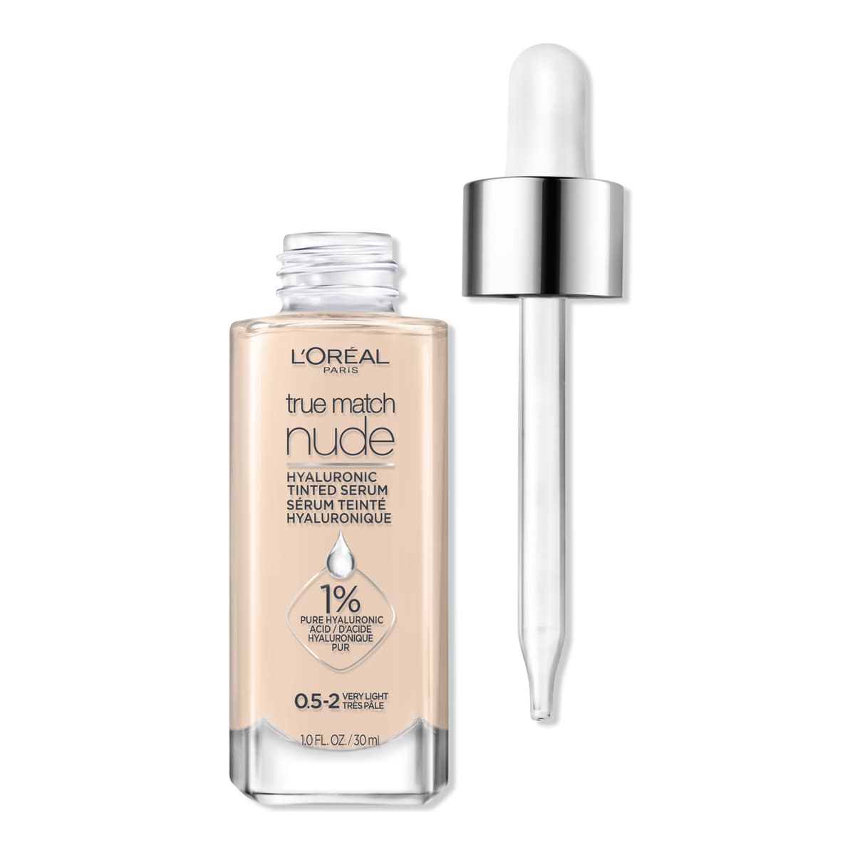 True Match Nude Hyaluronic Tinted Serum, #0.5-2 Very Light