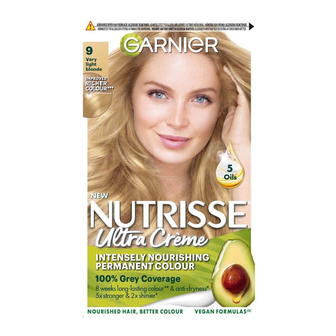 Nutrisse Ultra Crème Permanent Hair Dye 9 Very Light Blonde