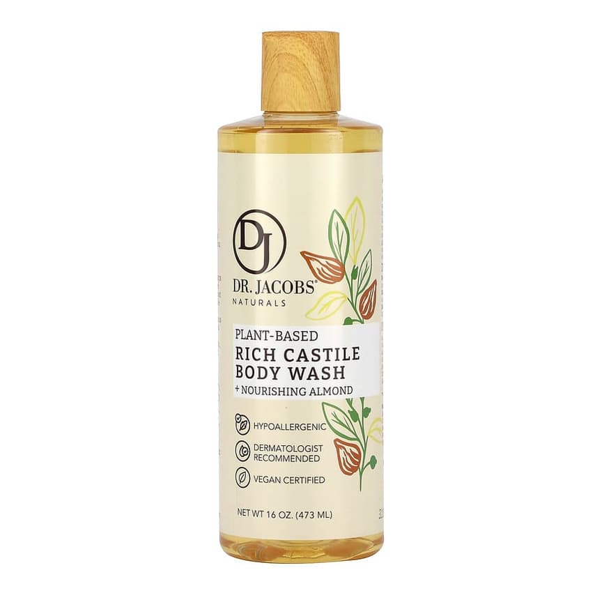 Plant-Based Rich Castle Body Wash, Nourishing Almond