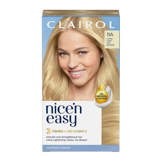Clairol Nice'n Easy Hair Dye 11A Ultra Light Ash Blonde