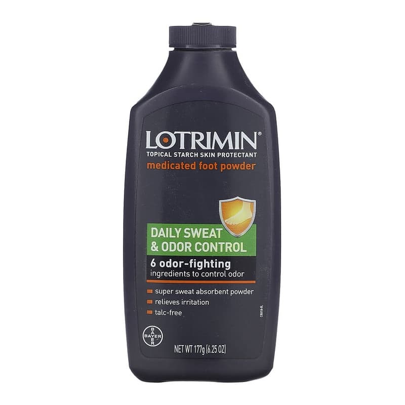 Daily Sweat & Odor Control Medicated Foot Powder