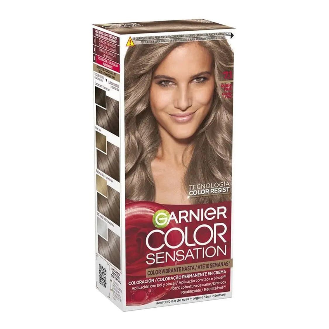 Color Sensation Permanent Hair Dye 7.1 Cool Blonde