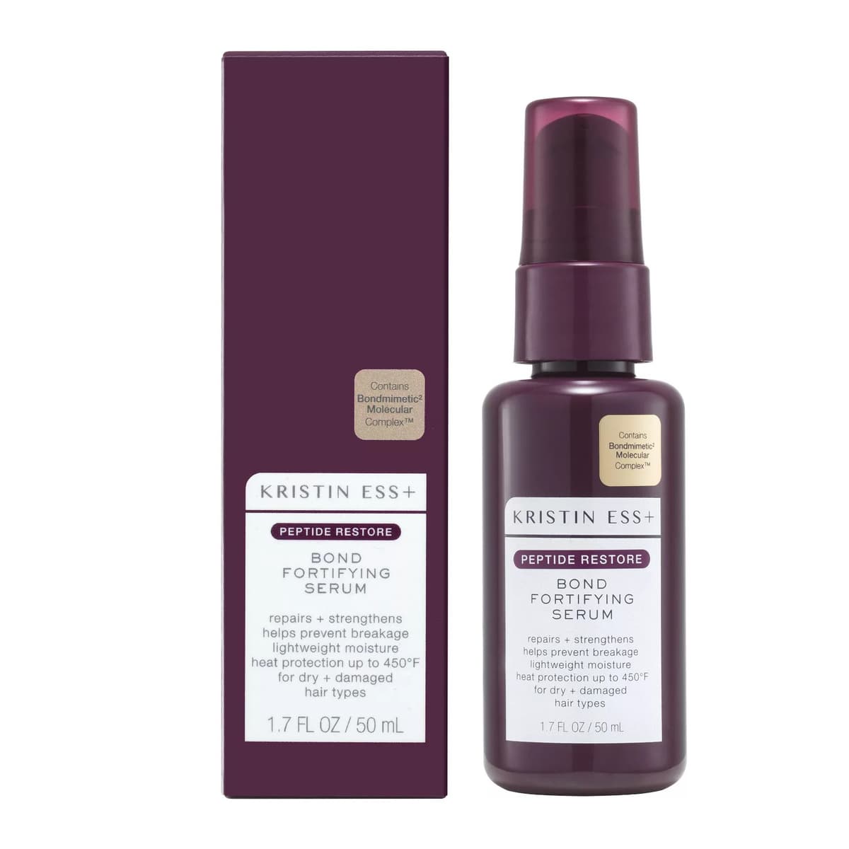 Hair Serum for Frizz & Damaged Hair - Peptide Bond Repair with Heat Protectant