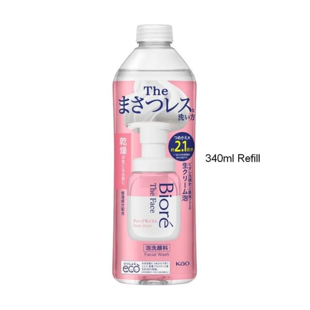 Biore The Face Foam Facial Cleanser Deep Moist