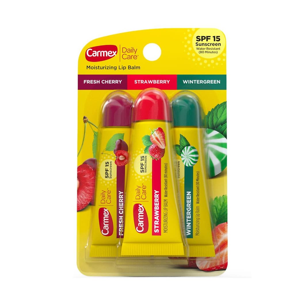 Daily Care Moisturizing Lip Balm with SPF Fresh Cherry, Strawberry, Wintergreen