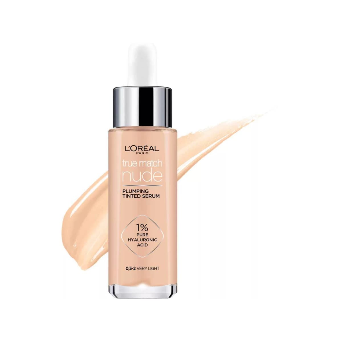 Paris True Match Nude Plumping Tinted Skin Serum, 1% Hyaluronic Acid, #0.5 2
