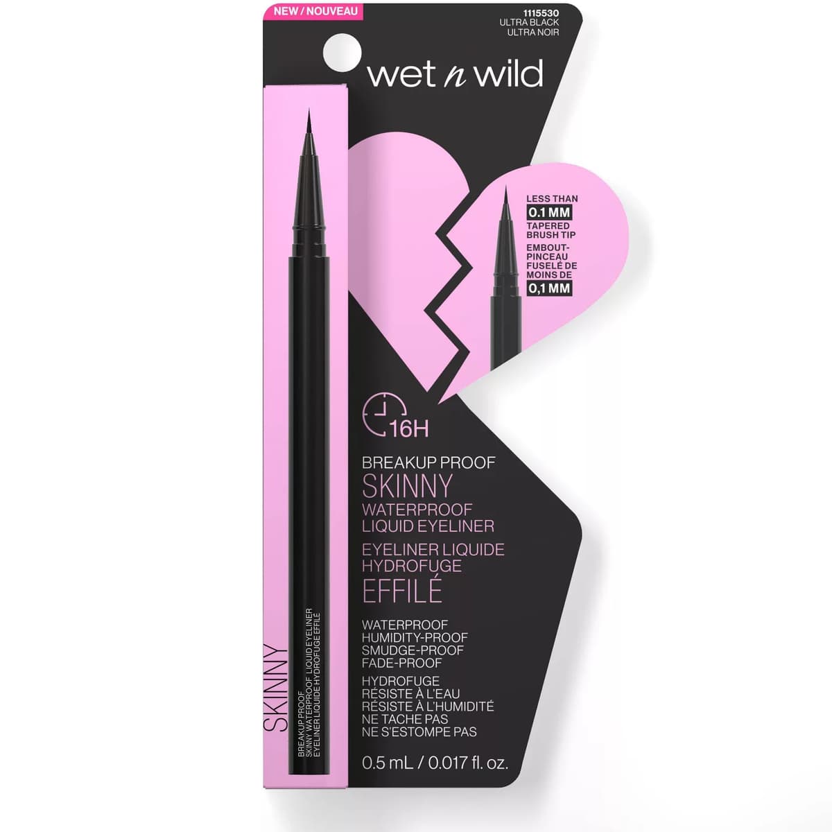 Breakup Proof Waterproof Skinny Eyeliner - Black
