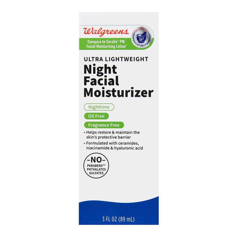 Ultra Lightweight Night Facial Moisturizer Fragrance Free