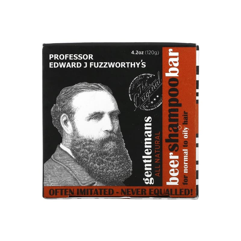 Gentlemans Beer Shampoo Bar, For Normal to Oil Hair, Unscented