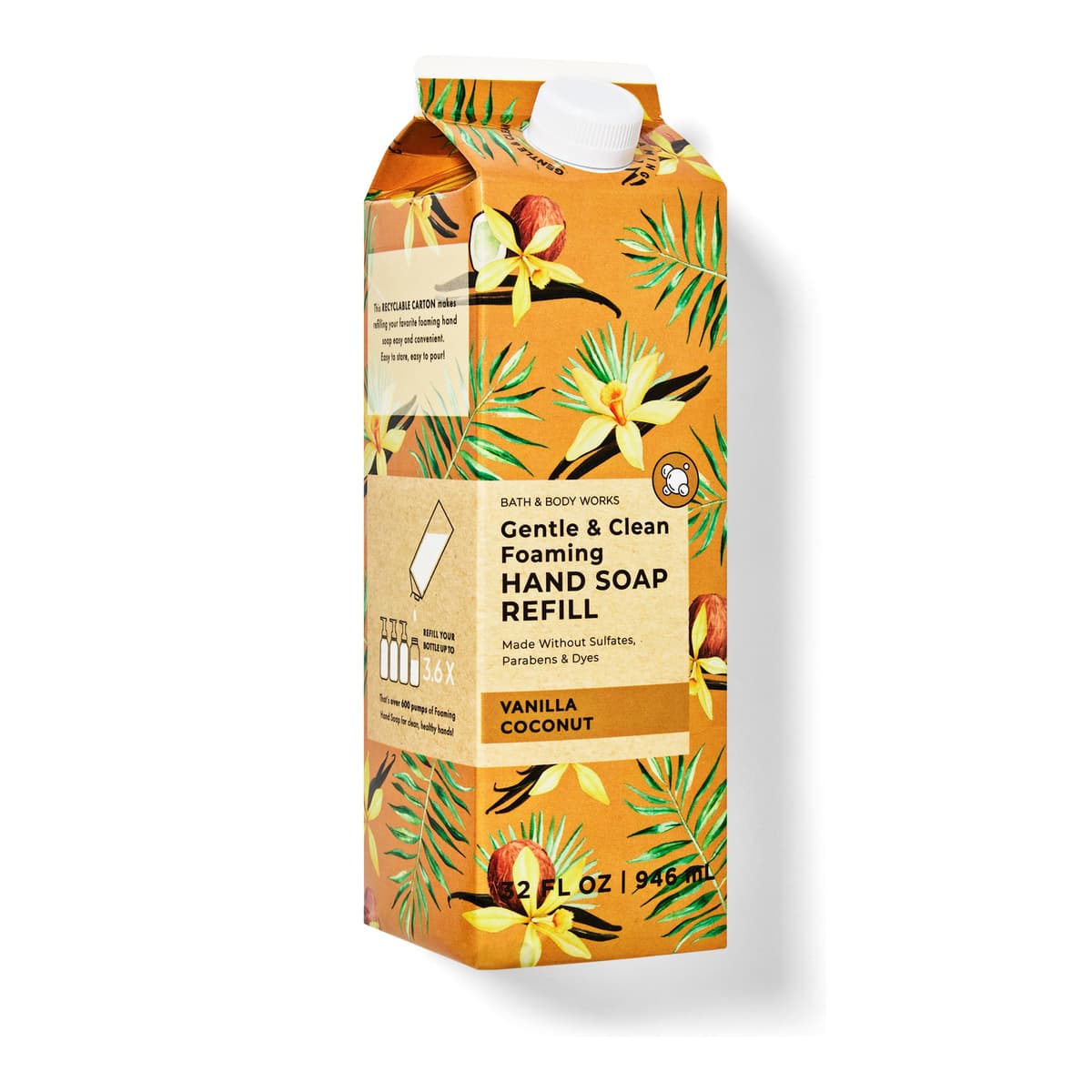 Vanilla Coconut, Gentle & Clean Foaming Refill