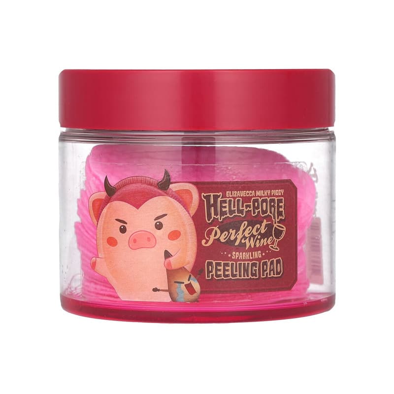 Milky Piggy, Hell-Pore, Perfect Wine Sparking Peeling Pad