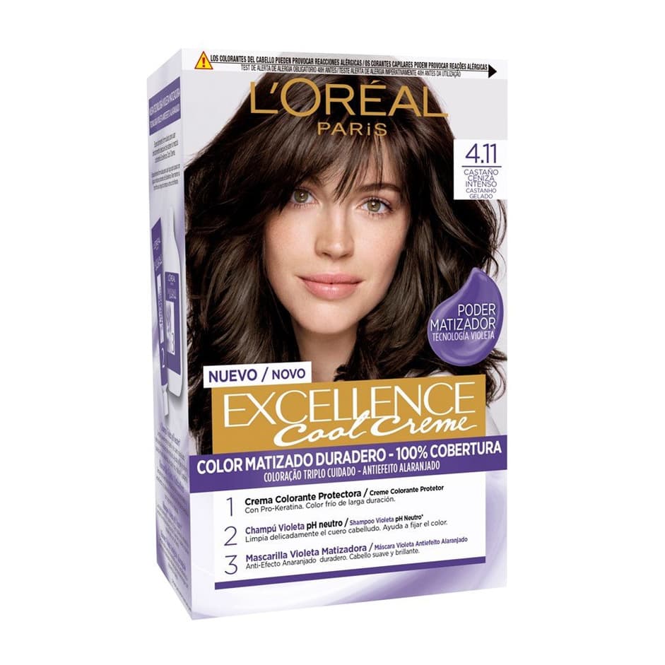 Excellence Cool Creme Hair Dye 4.11 Ash Brown