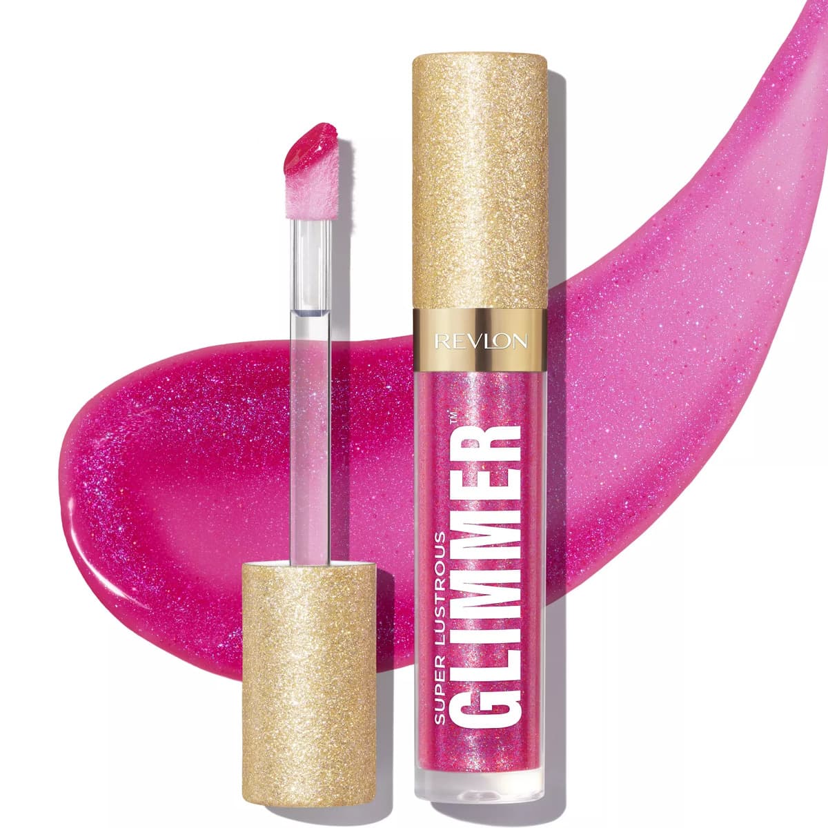 Super Lustrous Glimmer Gloss - Plant Based Glitter, #009 Razz Beamy