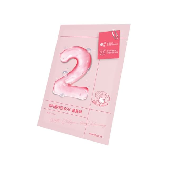 No. 2 Water Collagen 65% Voluming Sheet Mask
