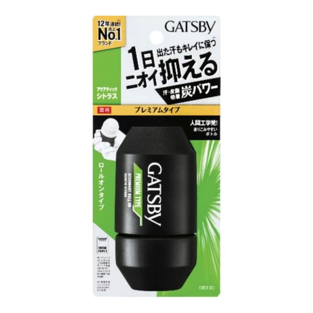 Gatsby Premium Type Deodorant Roll On, Aquatic Citrus