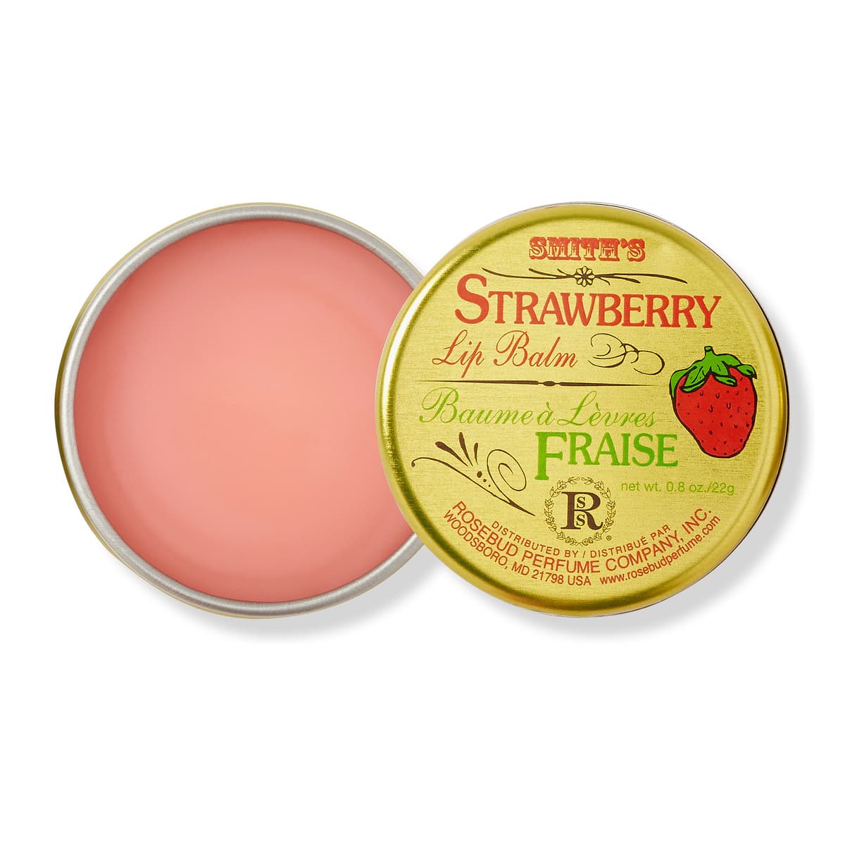 Smith's Strawberry Lip Balm Tin