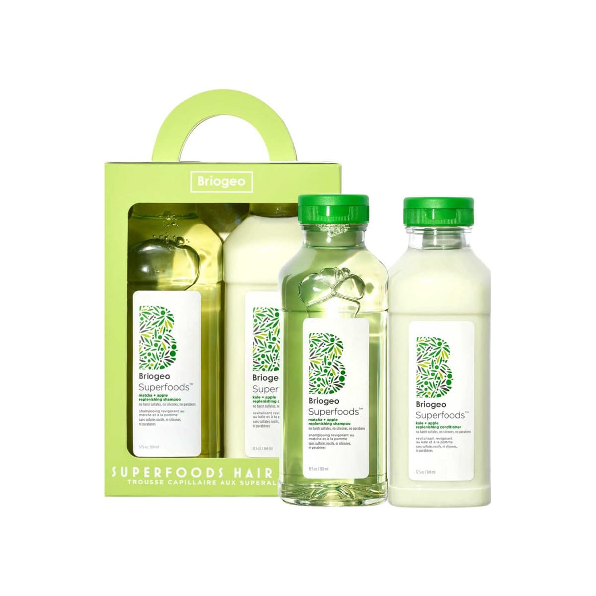 Superfoods™ Apple, Matcha + Kale Replenishing Shampoo + Conditioner Duo