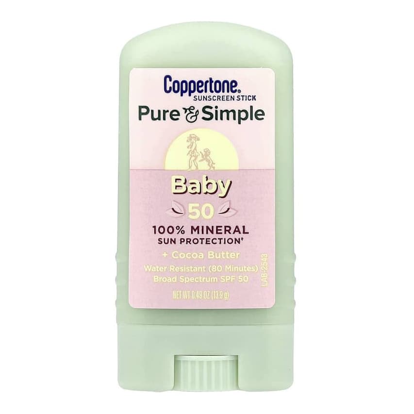 Baby, Pure & Simple Sunscreen Stick, SPF 50