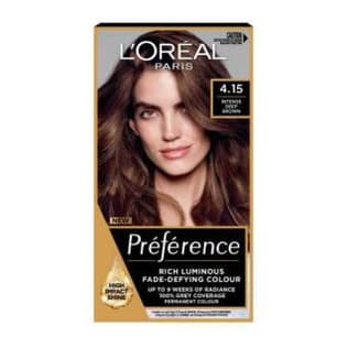 L’Oréal Paris Preference Permanent Hair Dye, Luminous Colour, Intense Deep Brown 4.15