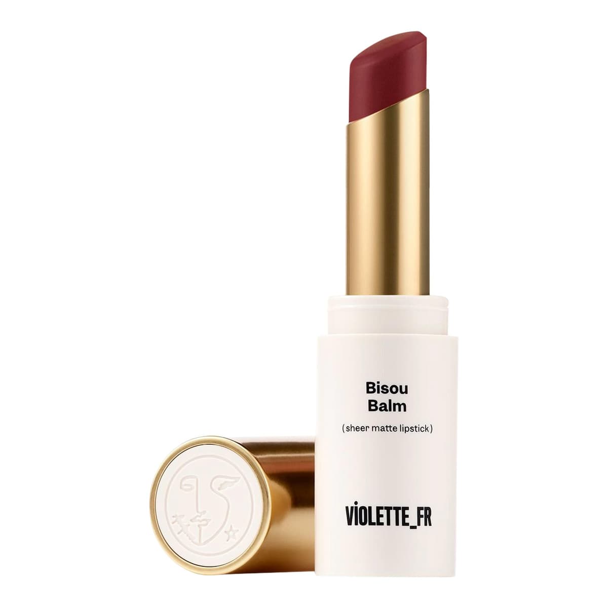 BISOU BALM Sheer Matte Lipstick, Bonbon Myrtille
