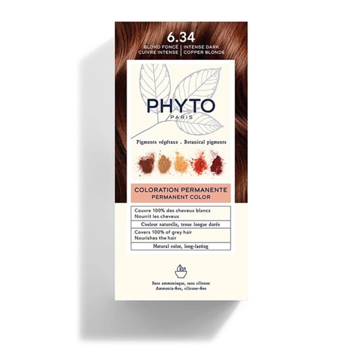 Permanent Color Shade 6.34 Intense Dark Copper Blonde