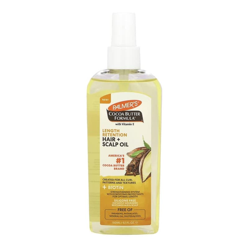 Cocoa Butter Formula with Vitamin E, Length Retention Hair + Scalp Oil
