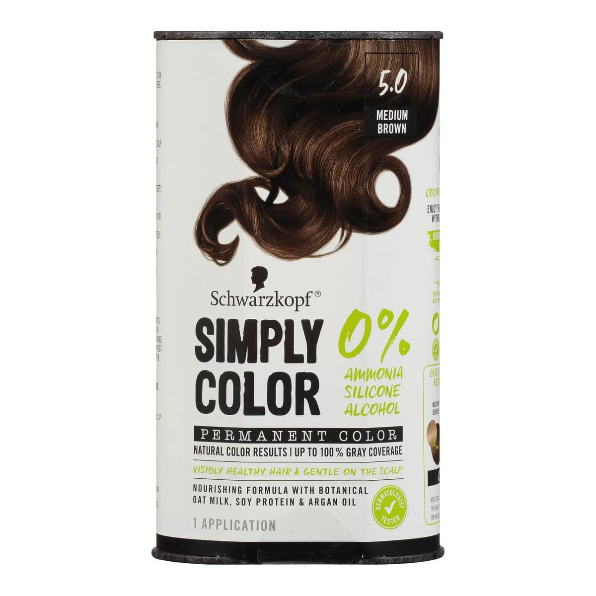Simply Color Permanent Hair Color - 5.0 Medium Brown