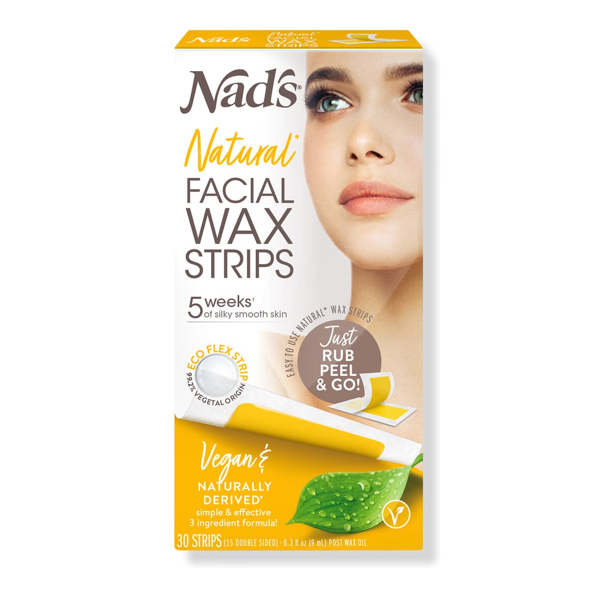 Natural Facial Wax Strips