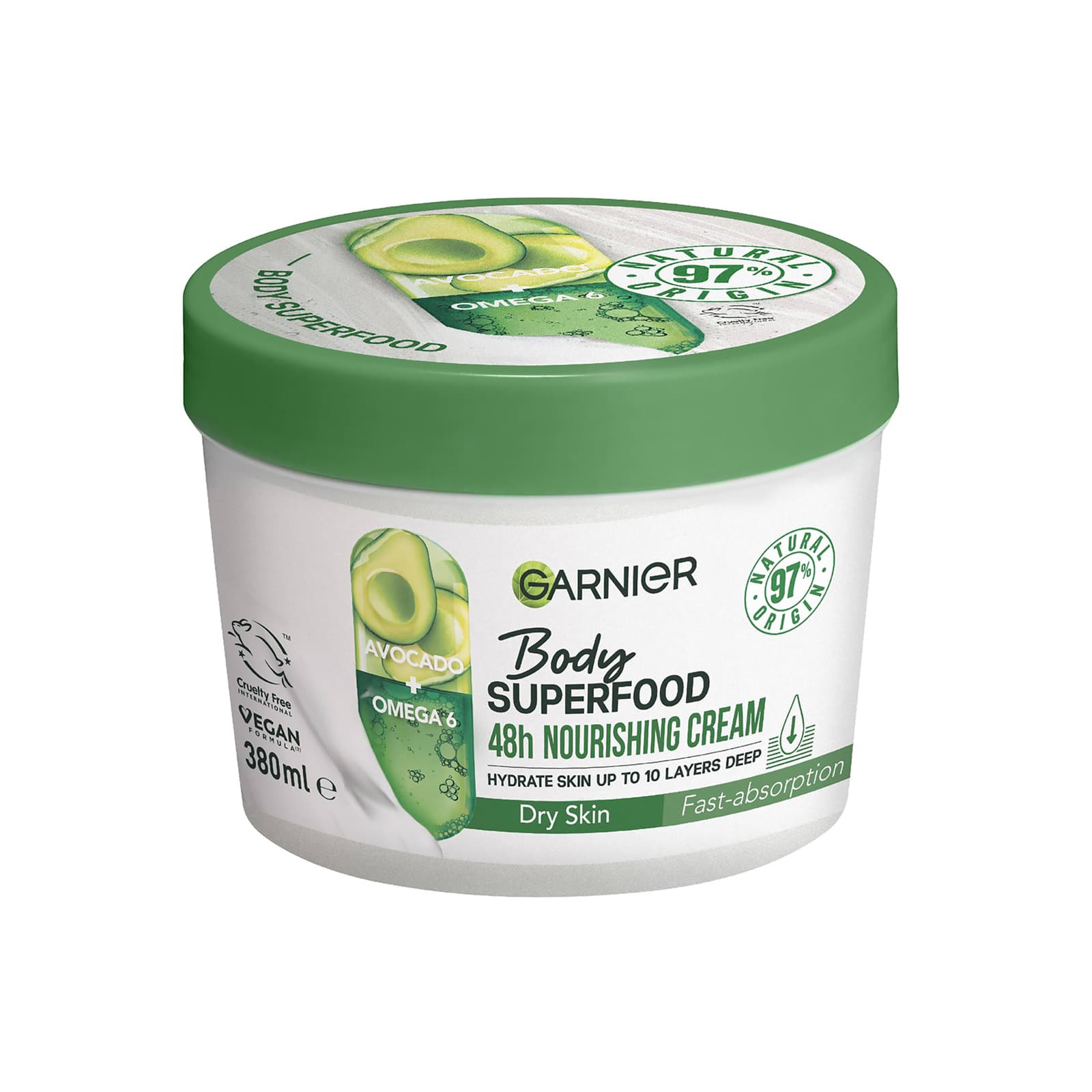Body Superfood, Nourishing Body Cream, Avocado and Omega 6