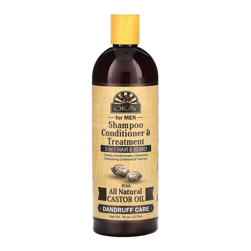 Shampoo, Conditioner & Treatment, 3-in-1 Hair & Beard, For Men