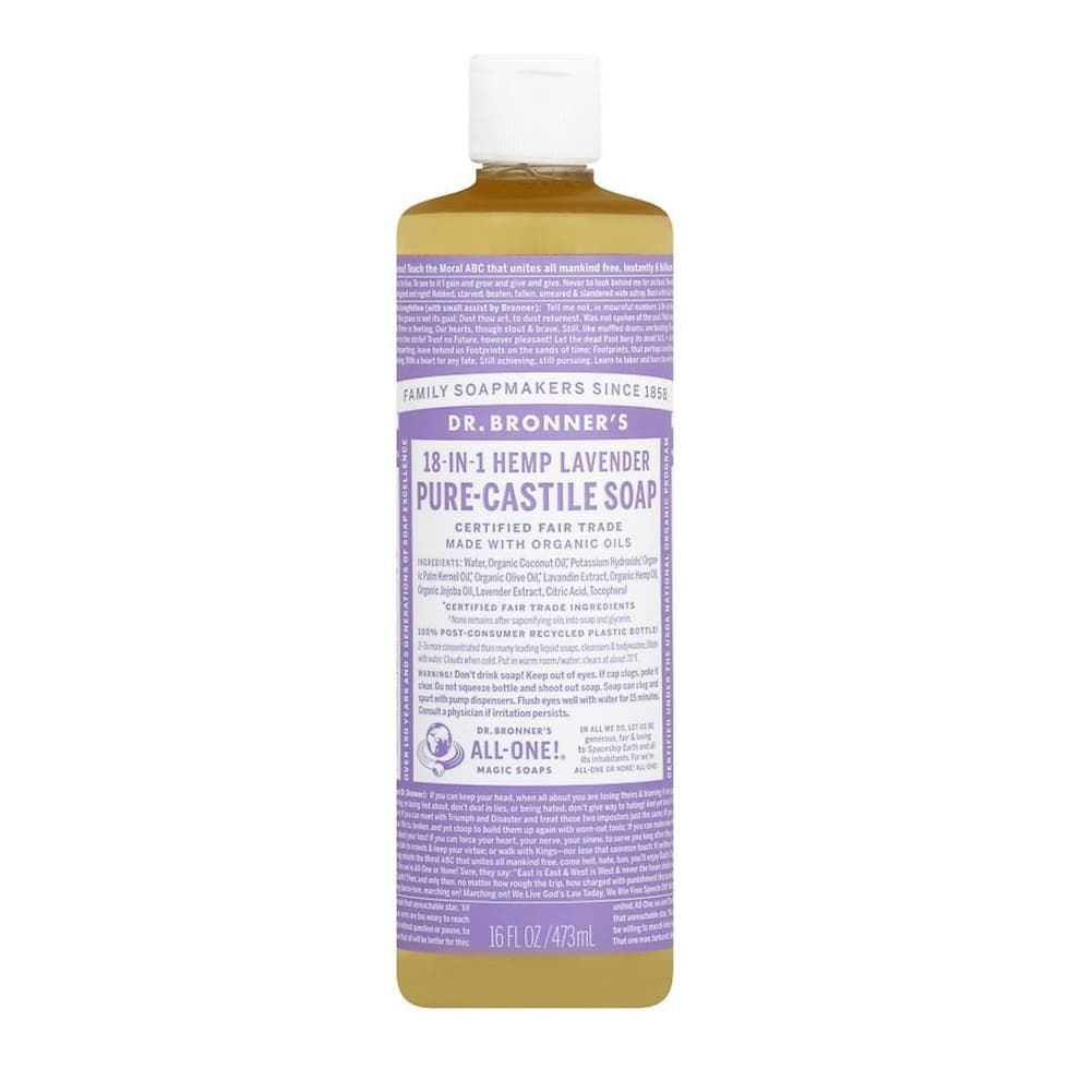 Magic Soaps 18-in-1 Hemp Pure-Castile Soap Lavender