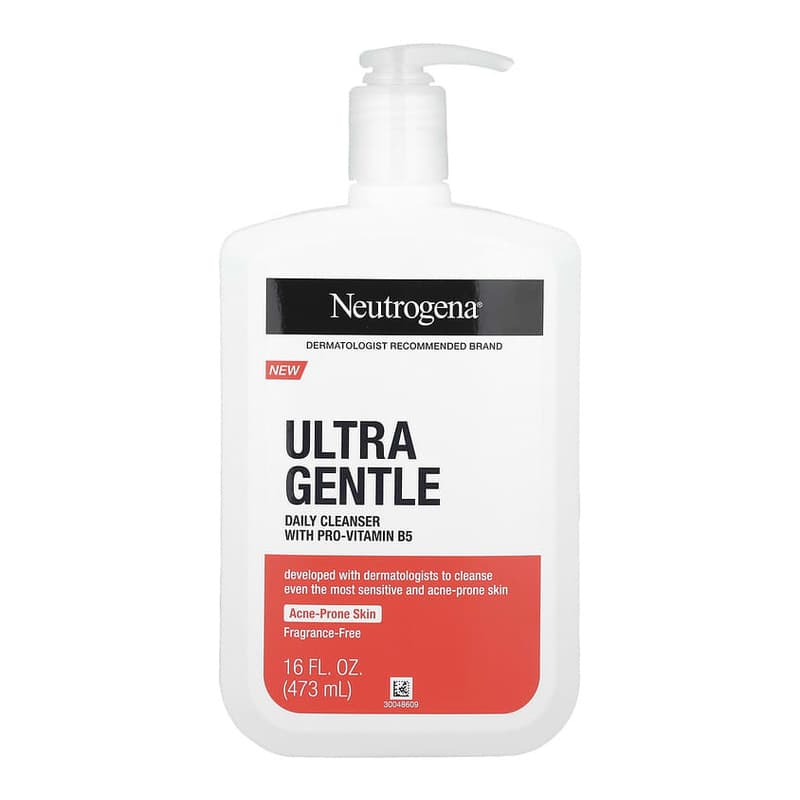 Ultra Gentle Daily Cleanser With Pro-Vitamin B5, Acne-Prone Skin