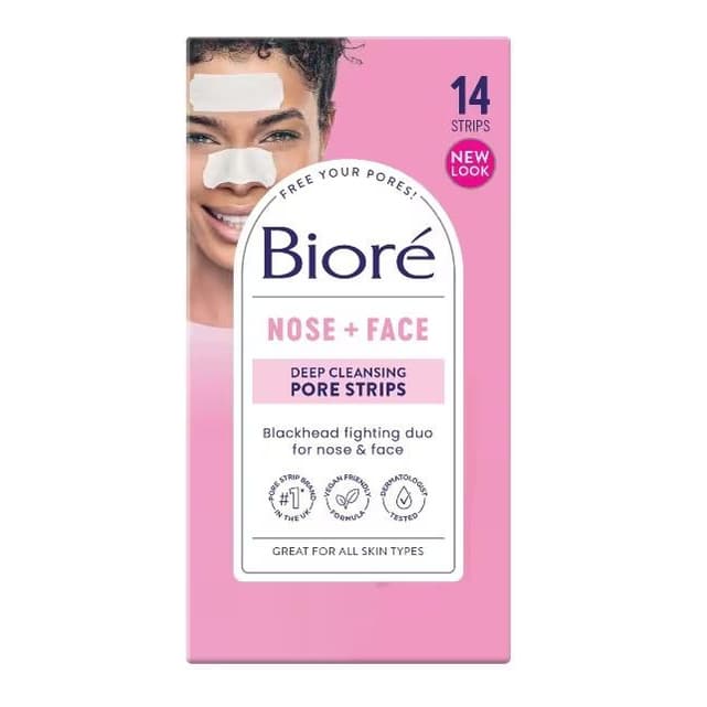 Bioré Deep Cleansing Pore Strips 7 Nose & 7 Face Strips