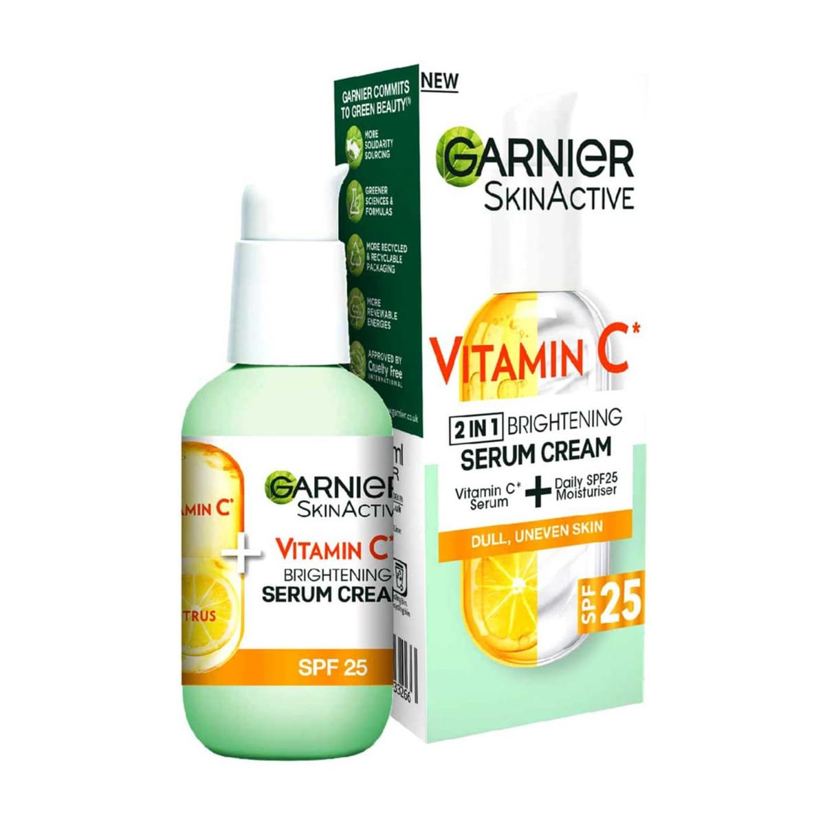 SkinActive Vitamin C 2in1 Brightening Serum Cream SPF 25