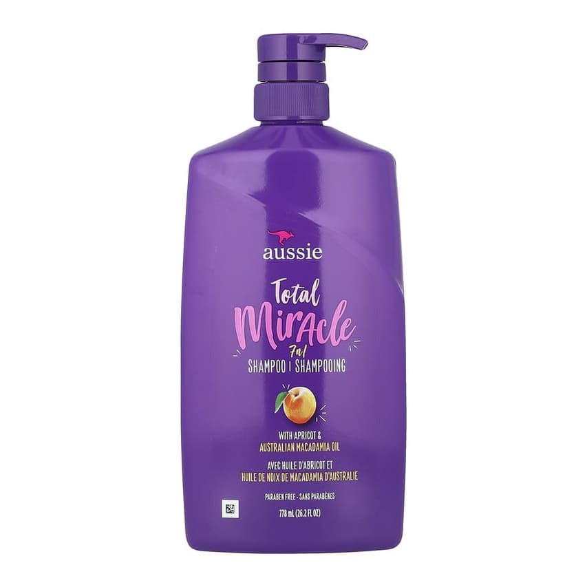 Total Miracle, 7 in 1 Shampoo With Apricot & Australian Macadamia Oil