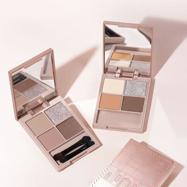 Kitano Flower Mist Quad Eyeshadow, #04# Sakura Mojito