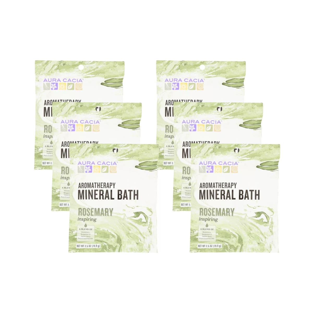 Rosemary Inspiring Aromatherapy Mineral Bath