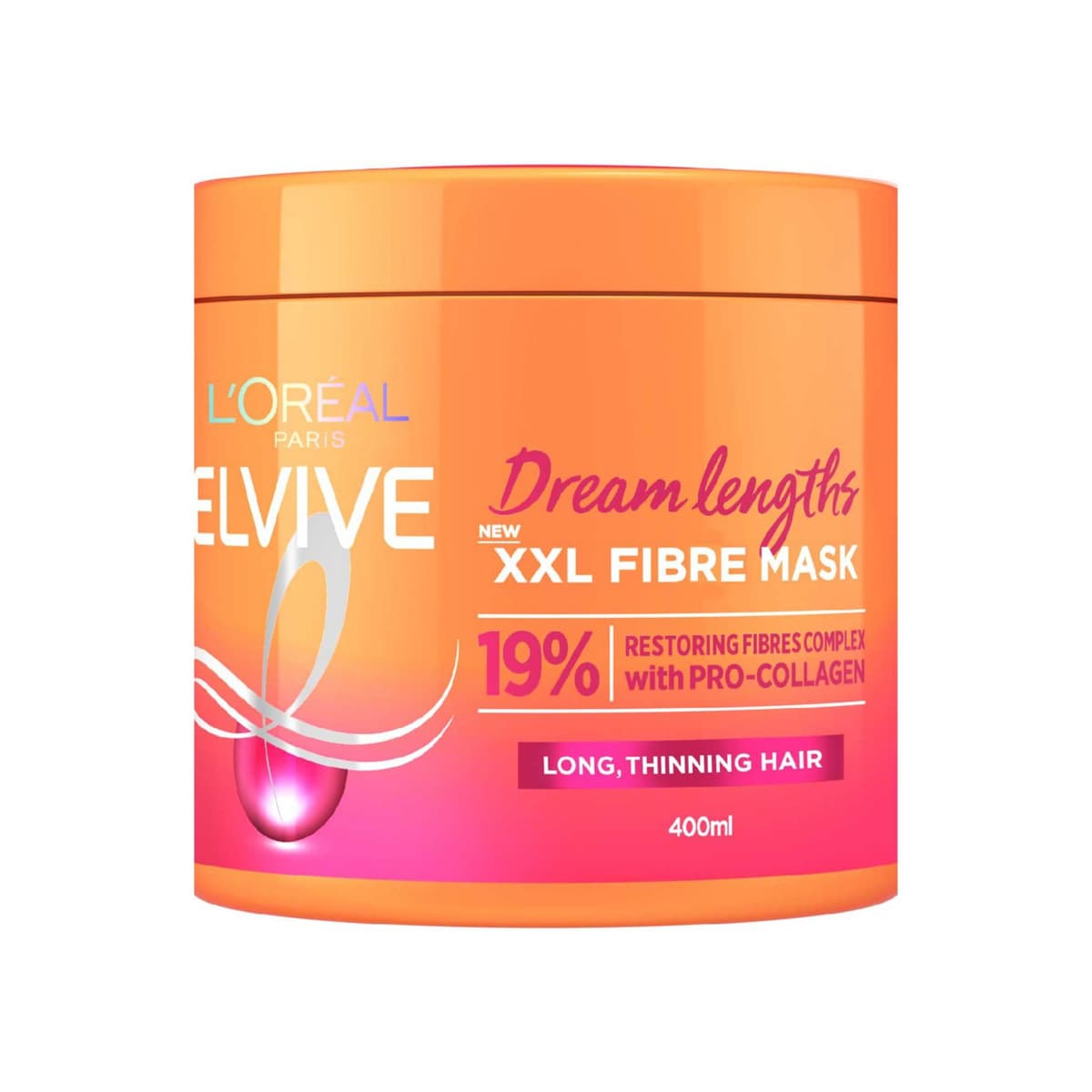 Paris Elvive Dream Lengths XXL Fibre Mask for Long, Damaged Hair