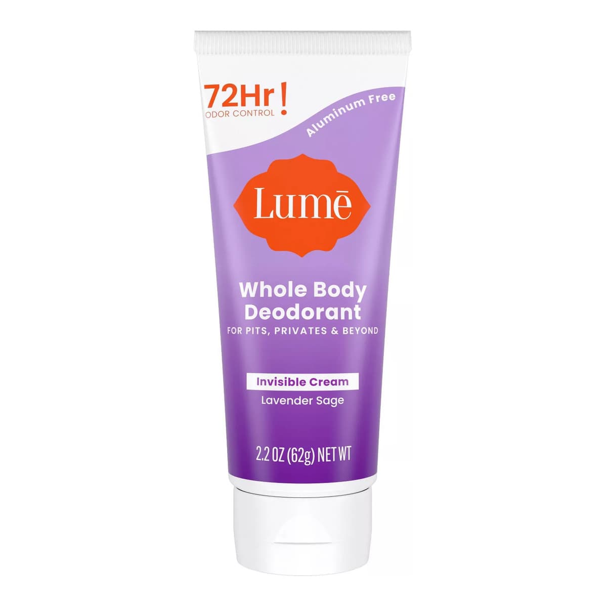 Whole Body Women's Deodorant - Invisible Cream Tube - Aluminum Free - Lavender Sage Scent