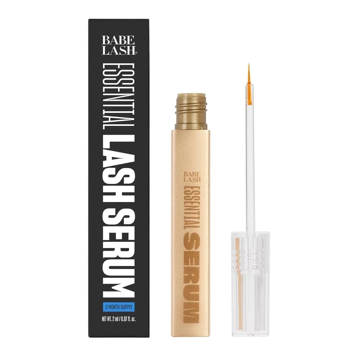 Babe Lash Original Essential Eyelash Serum (3 Month Supply | ) Fuller & Longer Eyelashes, Advanced Eye Treatment for Natural Lashes